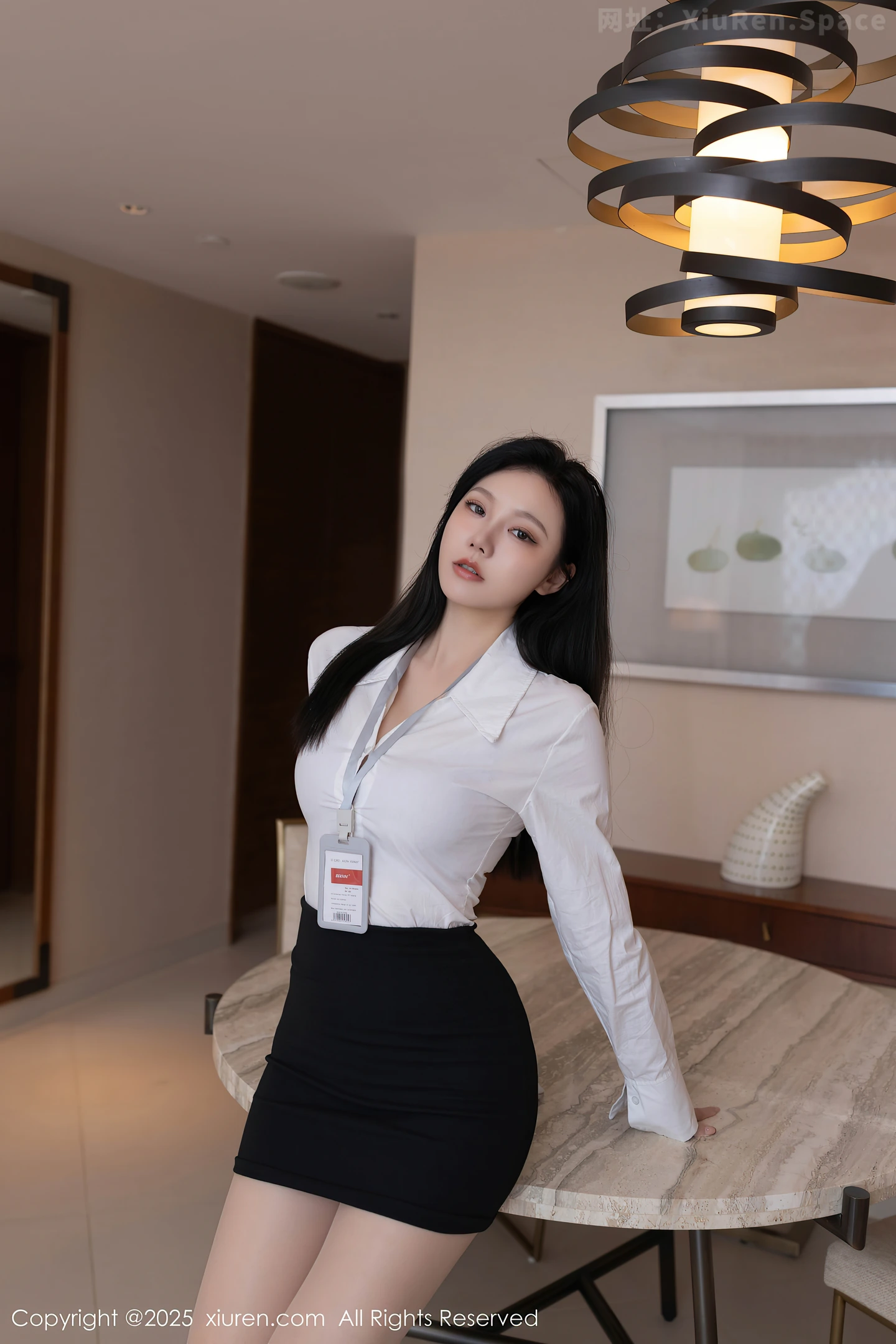 图片[6]-[XiuRen秀人网] VOL.10100 模特安然anran性感白T露灰玫红色内衣配开档肉丝秀美腿诱惑写真82P-秀人网官方网站